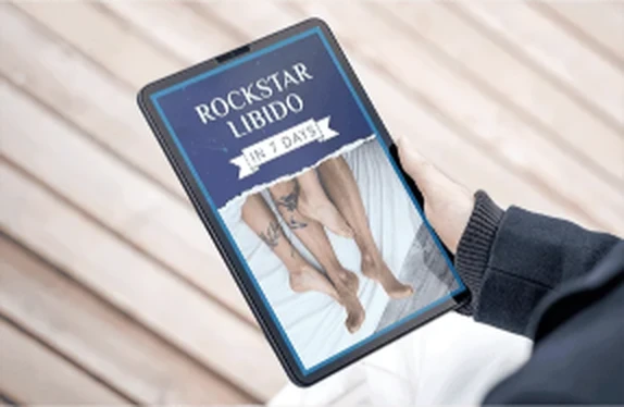 Tablet displaying the Rockstar Libido In 7 Days digital guide